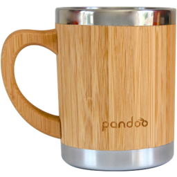 pandoo Bamboe & Roestvrijstalen Koffiebekermok - 1 Stuk