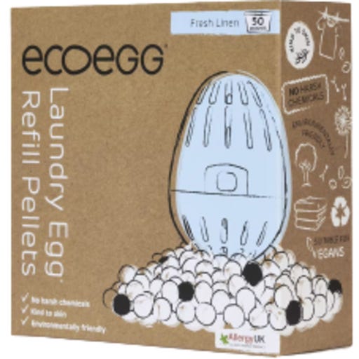 Ecoegg Wäsche-Ei Nachfüllpackung, 50 Wäschen - Fresh Linen