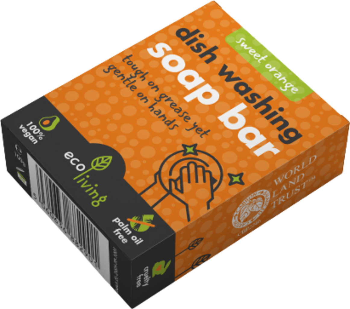 ecoLiving Dish Washing Soap Bar - Orange