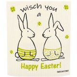 OWOSCHFETZN Gobasta krpa "Happy Easter Bunny Fanny"