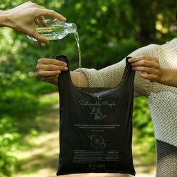 Bolsas Biodegradables con Asas para Excrementos de Perro - 1 rollo de 160 bolsas