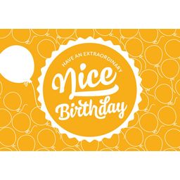 Ecosplendo Nice Birthday - Bigliettino Personale - Nice Birthday!