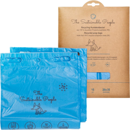 Dog Waste Bags Made of Recycled Material (Flat Packaging) - 2x 50 bags