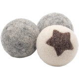 Set of 3 Dryer Balls Made from 100% Wool 