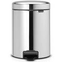 Pattumiera a Pedale - Newicon, 5 L, Brilliant Steel