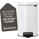 brabantia Treteimer Newicon 12 Liter - White