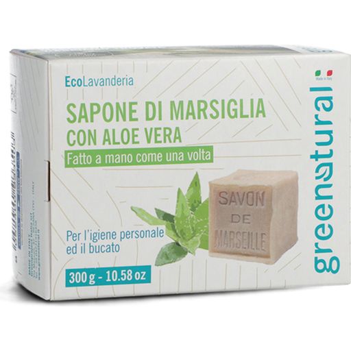 greenatural Sapone di Marsiglia con Aloe Vera - 300 g