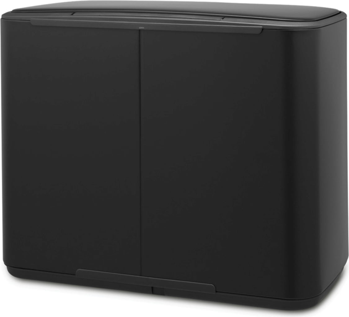 Kosz na śmieci Bo 3 x 11 L z 3 plastikowymi wkładkami - Matt Black