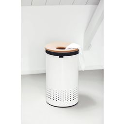 brabantia Laundry Box with Cork Lid - 60 Litres - White