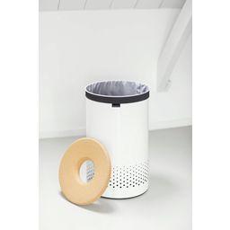 brabantia Laundry Box with Cork Lid - 60 Litres - White