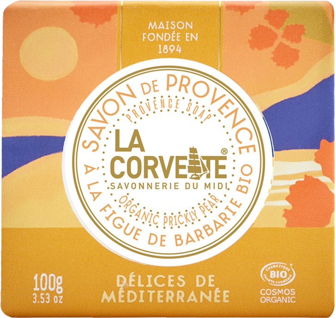  Méditerranée Block Soap, Bergamot - Orange - Vanilla - Fig (100 g)