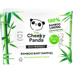 Cheeky Panda Bamboo Nappies - Size 5 (12-17 kg)