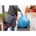 Heavy Duty Bin Liners Made from Recycled Material - Blue 60 L