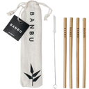 Komplet bambusovih slamic za večkratno uporabo - 1 Set.