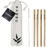 Komplet bambusovih slamic za večkratno uporabo