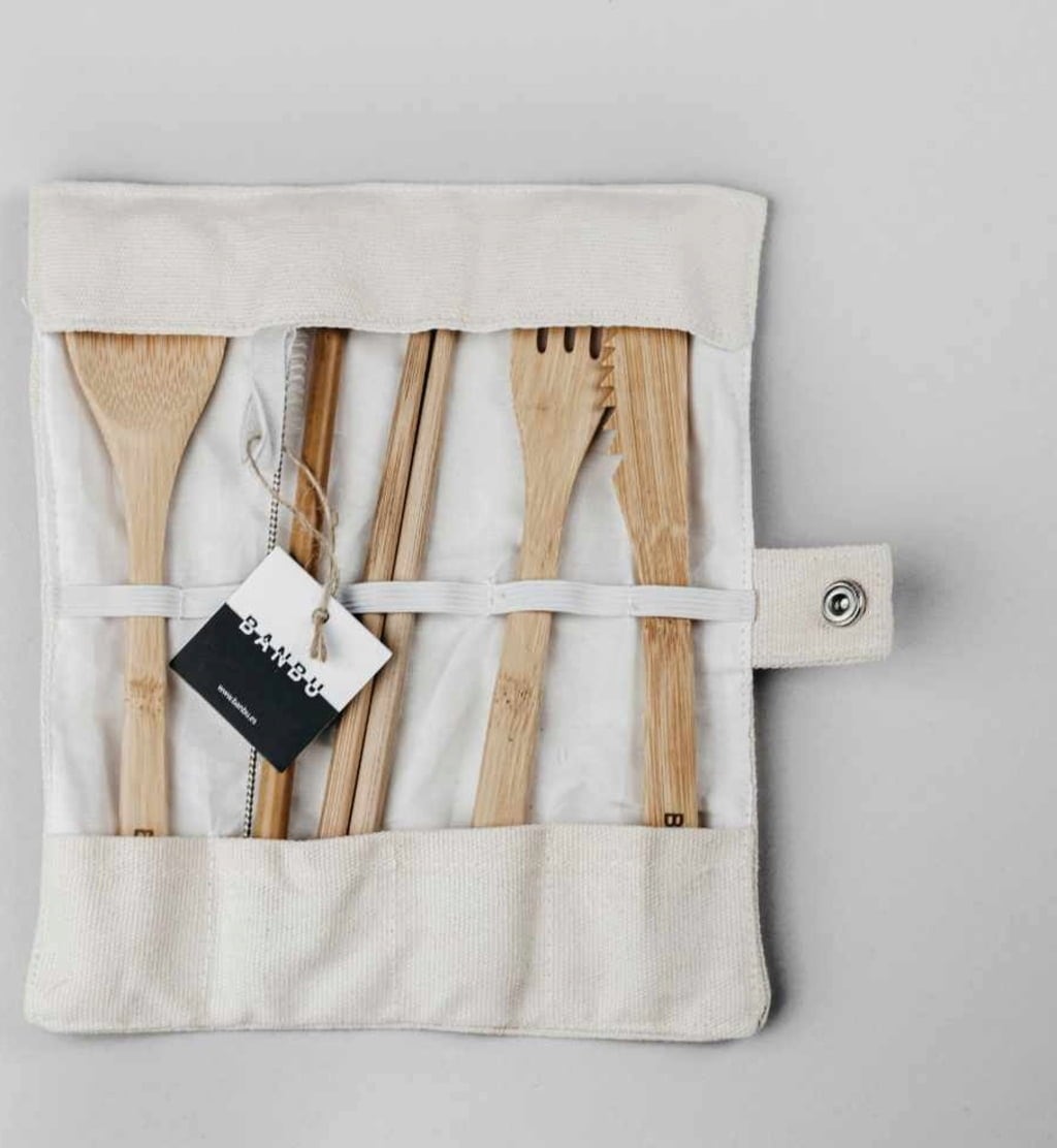 BANBU Wiederverwendbares Bambus-Besteckset  - 1 Set