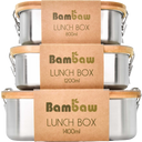 Bambaw Posuda za užinu s poklopcem od bambusa - 800 ml