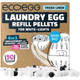 4-in-1 Tvättäggpåfyllningsförpackning Vit & Lätt, 50 tvättar - Fresh Linen