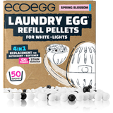 Pack de Recarga Laundry Egg 4 en 1 Ropa Blanca y Clara, 50 Lavados
