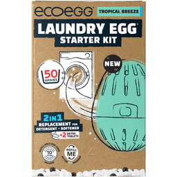 Ecoegg Starter Set Laundry Egg - 50 Lavaggi - Tropical Breeze