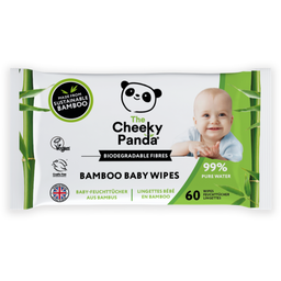 Cheeky Panda Toallitas Húmedas para Bebés - 60 piezas