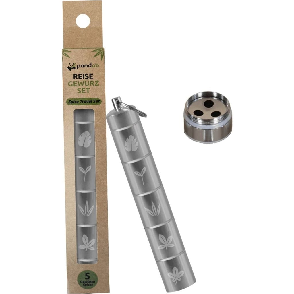 ACAREY Kit di spezie da campeggio da viaggio portaspezie da trekking, set di spezie e sacchetto di olio, vasetto per spezie con borsa portaoggetti