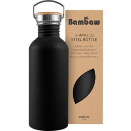 Bambaw Edelstahlflasche 1000 ml - Jet Black