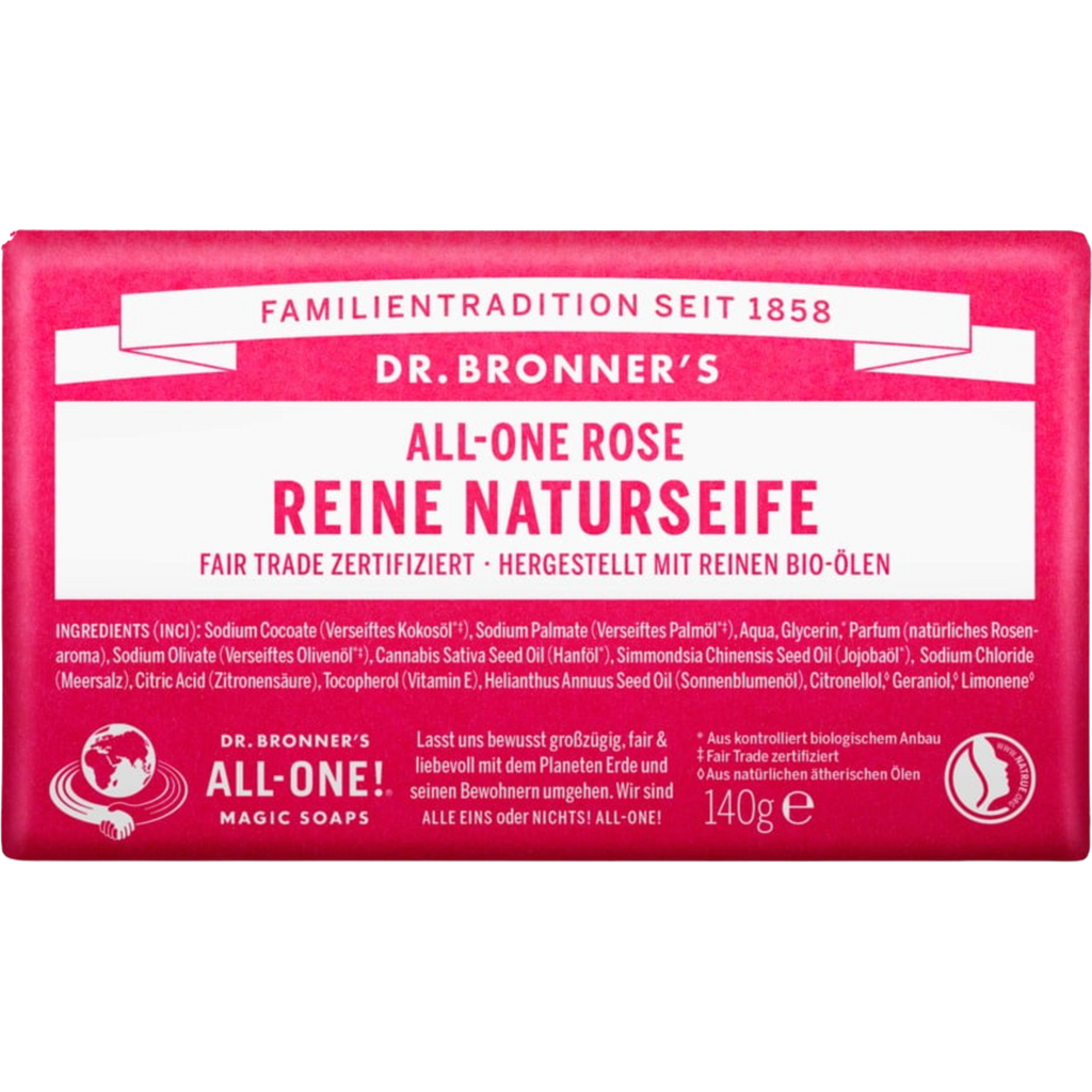 Dr. Bronner's Trdo milo vrtnica, 140 g Ecosplendo