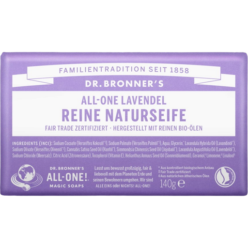 Dr. Bronner's Bar Soap Lavendel - 140 g