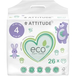 Attitude Organiczne pieluszki dla niemowląt - Rozmiar 4 (7-18 kg)