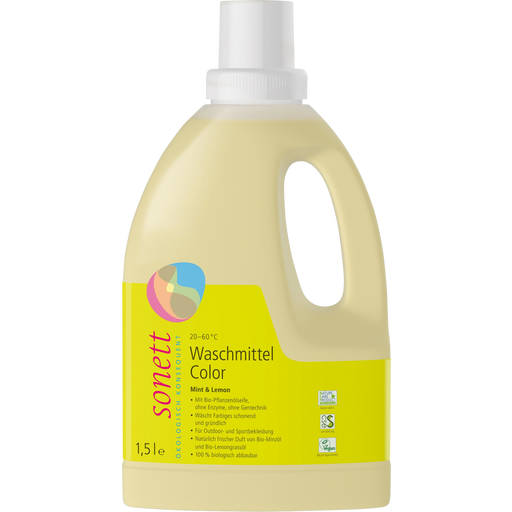 Tekoči detergent za barvna oblačila - meta in limona - 1,50 l