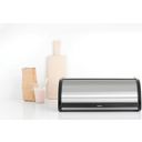 brabantia Rollbrotkasten - Matt Black/Matt Steel Fingerprint Proof