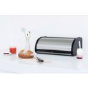 brabantia Rollbrotkasten - Matt Black/Matt Steel Fingerprint Proof