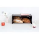 brabantia Rollbrotkasten - Matt Black/Matt Steel Fingerprint Proof