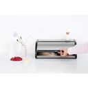 brabantia Rollbrotkasten - Matt Black/Matt Steel Fingerprint Proof