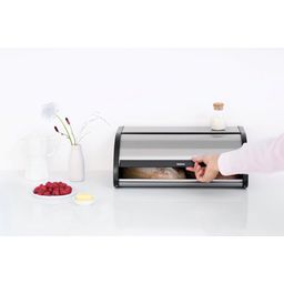 brabantia Rollbrotkasten - Matt Black/Matt Steel Fingerprint Proof