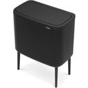 Bo Touch Bin 11 + 23 Litres with 2 Plastic Liners - Matt Black