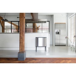 Bo Touch Bin - Pattumiera 11 + 23 L con 2 Inserti in Plastica - Matt Steel Fingerprint Proof