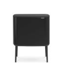 Bo Touch Bin - Pattumiera 3 x 11 L con 3 Inserti in Plastica - Matt Black
