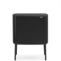 Bo Touch Bin - Pattumiera 3 x 11 L con 3 Inserti in Plastica - Matt Black