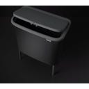 Bo Touch Bin - Pattumiera 3 x 11 L con 3 Inserti in Plastica - Matt Black