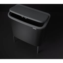 Bo Touch Bin - Pattumiera 3 x 11 L con 3 Inserti in Plastica - Matt Black