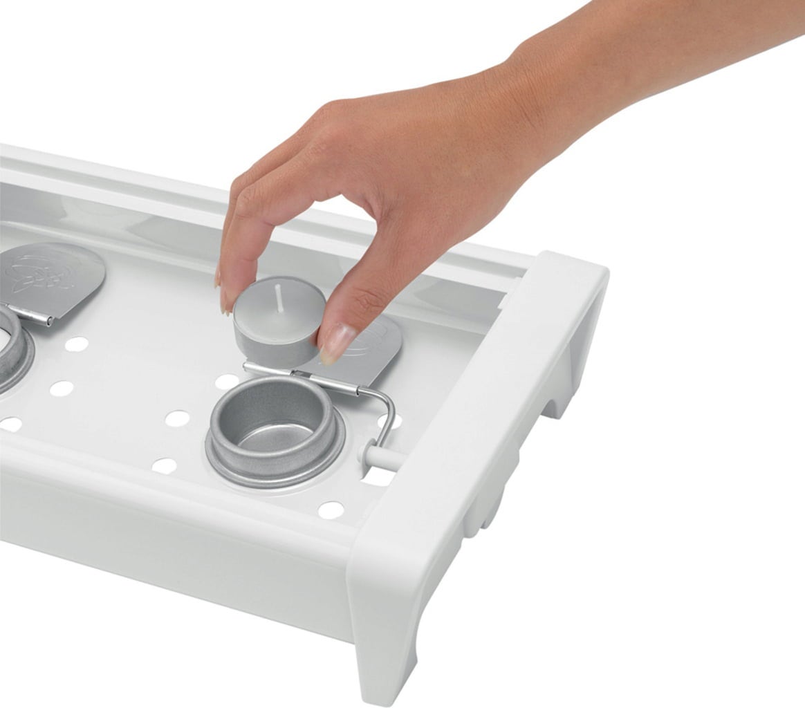 brabantia Tee- und Speisenwärmer 2-flammig - White