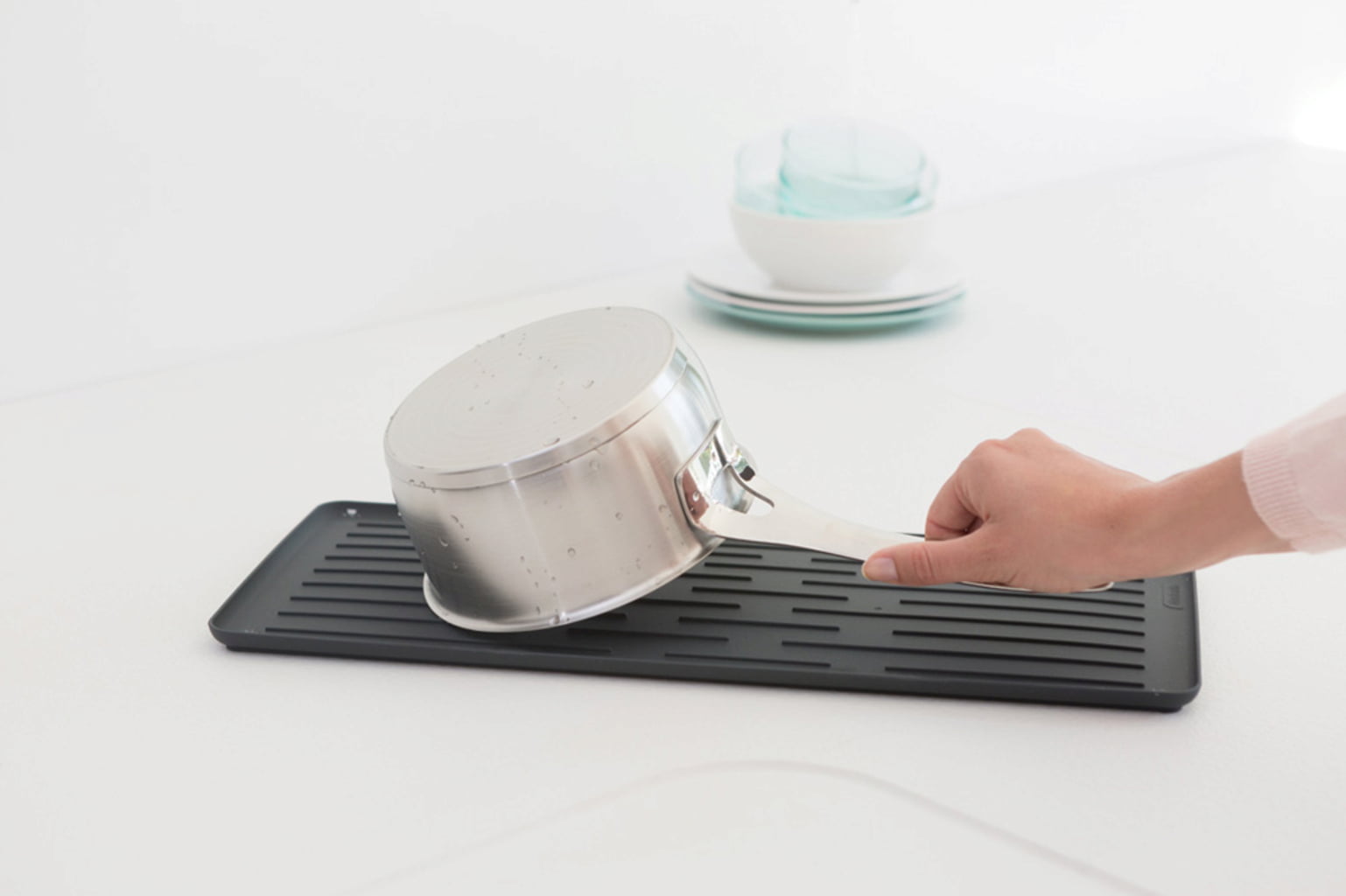 brabantia Kompaktes Abtropfgestell - Dark Grey