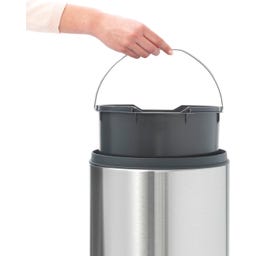 Poubelle Touch Bin New 30 L avec Seau Intérieur - Matt Steel Fingerprint Proof