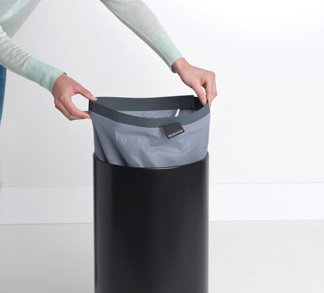 brabantia Wäschebox 35 Liter mit Korkdeckel - Matt Schwarz