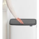 Bo Touch Bin 2 x 30 L mit 2 Kunststoffeinsätzen - White