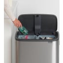 Bo Touch Bin 2 x 30 L with 2 Plastic Inserts - Matte Steel Fingerprint Proof