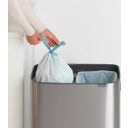 Bo Touch Bin 2 x 30 L with 2 Plastic Inserts - Matte Steel Fingerprint Proof
