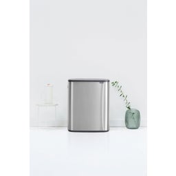 Bo Touch Bin 2 x 30 L with 2 Plastic Inserts - Matte Steel Fingerprint Proof